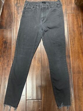 MOTHER Women's Skinny Jeans in Faded Black